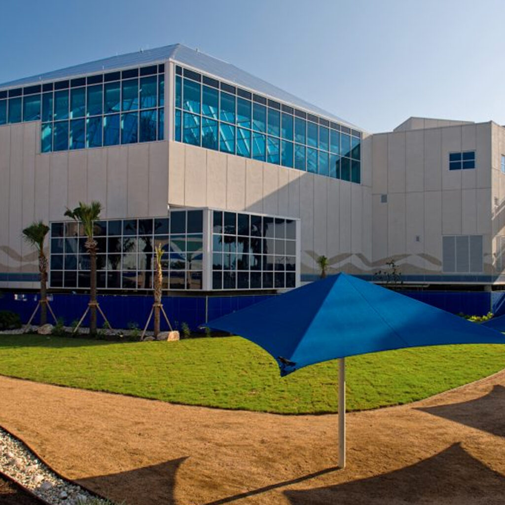 Texas State Aquarium exterior.